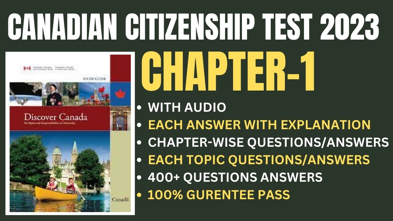 Canadian Citizenship Test Practice Chapter 1 Questions and Answers